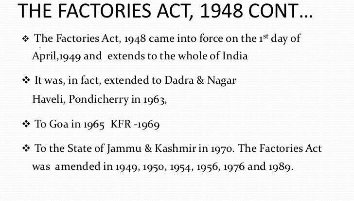 Factory Act In Gurgaon Factory Act